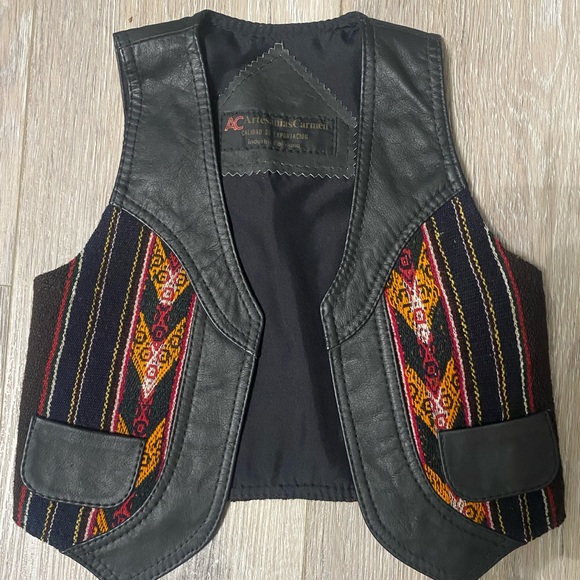Baby Leather Moto Vest - Picture 1 of 3